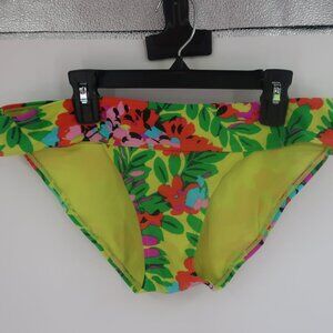 Aerie Women's Tropical Print Bikini Bottoms Size Large